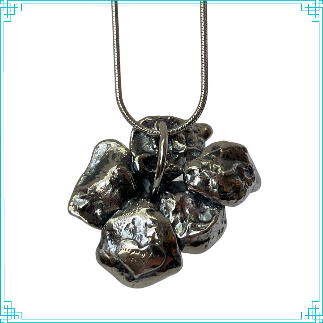 Pretty as a Pansy Silver Pendant