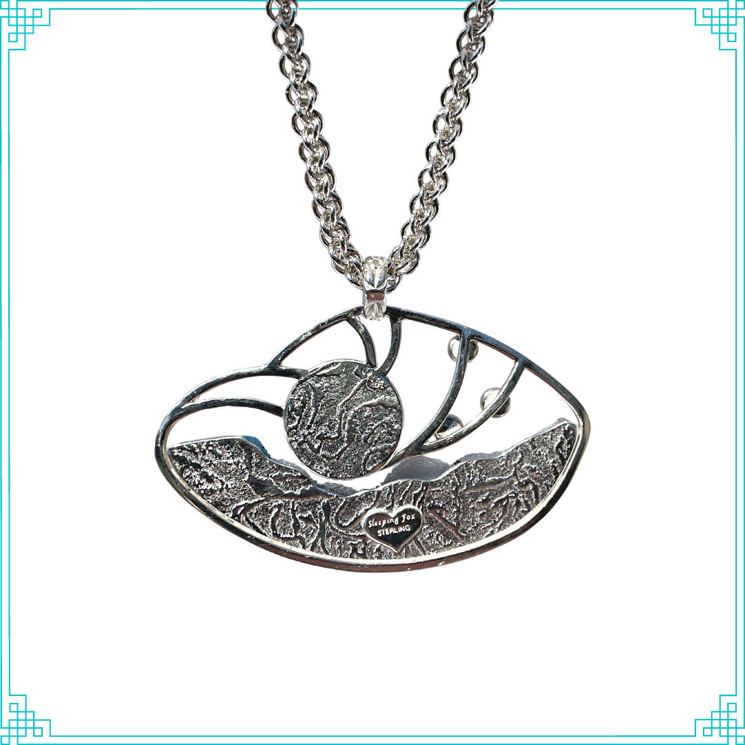 Blue Moon Silver Pendant