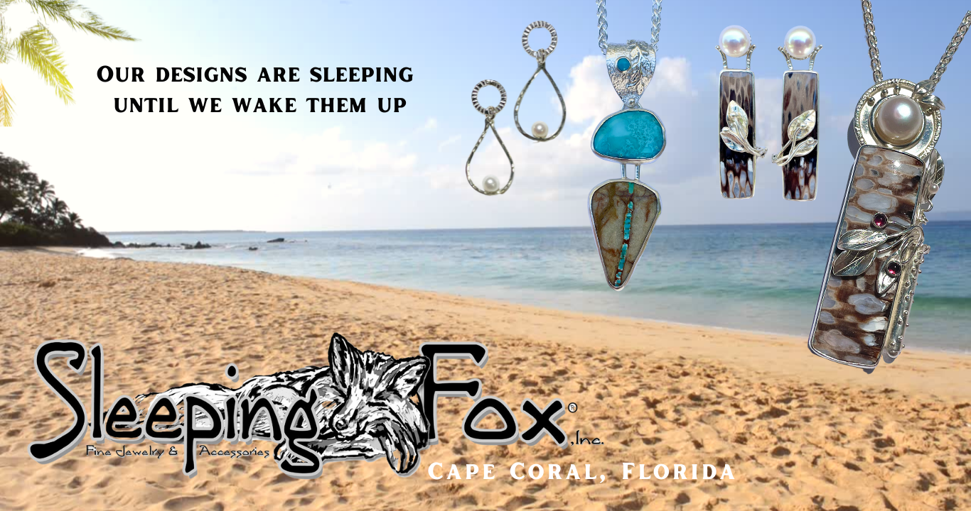 Sleeping Fox handmade quality sterling silver jewelry with unique stones