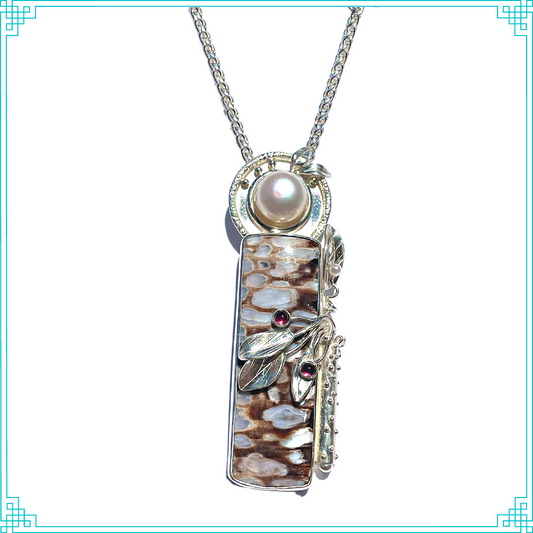 Ms Pearl of Wisdom Silver Pendant